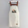 Delantal Popular Transfronterizo a Prueba de Aceite e Impermeable para Cocina Casera y Trabajo en Catering, Resistente a Manchas, Monos con Cubierta de Correa Estampada de Alta Apariencia