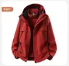 Chaqueta Morada Súper Elegante para Mujer 2026 para Otoño e Invierno, 3 en 1 con Capa Interior Desmontable, Adecuada para Viajes y Senderismo