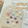 Macaron Nail Art Jóias 50 Cor Menina Arco Novo Tridimensional Resina Diamante Desgaste Armadura Acessórios Atacado