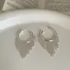 Pendientes de Aro de Metal Exagerados y Únicos con Cadena y Borla para Mujer, Pendientes Versátiles y Elegantes de Moda de Alta Gama