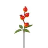 Flor de Véspera de Ano Novo Balde de Ano Novo Material para Arranjo de Flores Azevinho Sintético Folha de Ginkgo Madeira Hortênsia Folha de Ouro Atacado