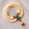 Material de jade natural Bodhi Root Abacus Bead Bracelet Lótus chinês Pingente Pulseira Acessórios Explosões ao vivo