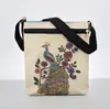 Venta Directa de Fábrica Bolso Cruzado Nuevo Bordado con Hilo Dorado Estilo Étnico de Yunnan Bolso de Viaje Bolsa Grande de Tela de Elefante Bolso Bordado Dos Capas