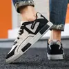 Exportação Transfronteiriça Tamanho Grande 47 Sapatos Masculinos O Ano Todo Couro Tênis de Cano Baixo Novos Flats Jovens Calçados Esportivos Casuais