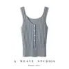Camisola 100% cachemir para mujer, adecuada para todas las estaciones, corte ajustado, nuevo top de punto versátil sin mangas