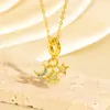 Colar Cruzado Novo Estilo Luxo Leve Esmalte Gota Diamante Cravejado Coração Futebol Flor Nicho Alto Padrão Versátil Corrente para Suéter DIY