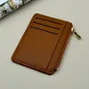 Porta-moedas de Venda Quente Transfronteiriço Porta-cartões de Grande Capacidade Zíper Multifuncional Vários Compartimentos para Cartões Padrão Lichia com Zíper Carteira Pequena