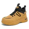 Botas Martin de Cano Alto Novas de Outono para Homem Botas de Trabalho Versáteis e Modernas para Canteiro de Obras Botas de Tornozelo Casuais Antiderrapantes