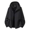 Chaqueta deportiva de exterior tres en uno desmontable, cortavientos e impermeable, personalizada con logotipo de empresa, para hombre