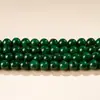 Cuentas sueltas de calcedonia Ganqing, cuentas redondas semiacabadas para joyería DIY, productos semiacabados de calcedonia Ganqing al por mayor