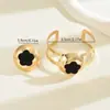 Joyería Transfronteriza de Estilo Europeo y Americano Sencillo, Pulsera Personalizada de Estrella de Cinco Puntas Estilo Lujo Ligero, Joyería de Mano Versátil de Aleación Microincrustada a Mano