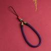 Cordão para Celular Pixiu de Cinábrio Pulseira de Anel Curto Corrente de Celular Chinesa Retrô Tecida à Mão U Disk