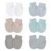 Guantes Antirayaduras Faciales para Bebé de Otoño Invierno Primavera, Guantes Pequeños para Bebé, Guantes Finos de Dibujos Animados para Bebé, Juego de Cubrepiés