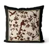 Cojín de mesita de noche estilo salón de té vintage, Nueva almohada de cama floral y de pájaros estilo chino, Cojín decorativo de sofá con sombra de bambú Zen, Venta al por mayor de cojines