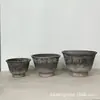 Maceteros de Cemento de Pie al por Mayor, Estilo Retro Wabi-Sabi, Patio de Villa, Hotel, Centro Comercial, Edificio de Oficinas, Muebles para Plantas Verdes en Casa