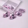 Piedra Suelta de Circonita Rosa Claro, Gema Rosa Claro con Forma de Huevo, Piedra Principal para Joyería de Circonita Cúbica Sintética con Forma Ovalada