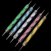 Outlet de Fábrica Herramientas para Uñas Pluma de Taladro de Doble Punta Punta de Flor Aguja Gouhua Espiral Pluma Acrílica Palitos de Taladro de 5 Puntas