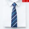 Fabricante Corbata Negra para Hombre Rayas Azul Corbata de Negocios Nudo Perezoso Corbata con Cremallera sin Nudo Venta al por Mayor en Stock