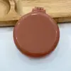 Peine Pequeño Plegable de Masaje con Espejo de Maquillaje para Mujer, Peine Pequeño con Cojín de Aire para el Corazón de la Niña, Portátil