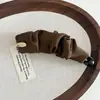 Pinza Banana de Satén Plegada de Color Sólido de Alta Gama Estilo Francés, Pinza Elegante y Voluminosa para Cola de Caballo para Mujeres