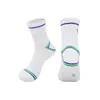 Calcetines Antideslizantes para Bádminton, Calcetines Transpirables Absorbentes de Sudor, Calcetines Deportivos, Calcetines de Algodón para Tenis, Calcetines Bordados de Media Pantorrilla para Correr al por Mayor
