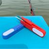 Tesoura de pesca linha de pesca chumbo couro com capuz tesoura artes de pesca suprimentos de plástico em forma de U gaze tesoura fabricantes atacado