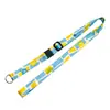 Al por mayor Cinturón Ecológico Mascota 15 mm de Ancho Lanyard para Insignia de Trabajo Cartoon Transferencia Térmica Tarjeta para Teléfono Móvil con Lanyard para Insignia de Trabajo