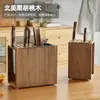 Estante para Cuchillos Estante de Almacenamiento Encimera de Cocina Estante de Almacenamiento para Cuchillos de Madera Maciza Soporte para Cuchillos del Hogar Ventilado Drenante Estante para Cuchillos de Cocina