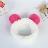 Diadema de alta gama personalizada de bola de panda, bola linda, franela para lavado de cara, maquillaje, deportes, diadema, pañuelo para la cabeza, venta al por mayor