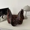2026 Bolso de Hombro Estilo Nuevo Versión Coreana Bolsa de Compras de Gran Capacidad Estilo Perezoso Casual Ins Versátil Casual Bolsa de Tela Artística