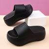 Sandalias de Fondo Grueso para Mujer Verano Antideslizantes Transpirables Pantuflas EVA Resistentes al Desgaste Pie No Apestoso Plataforma Fondo Exterior Sandalias