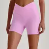 Pantalones Cortos de Yoga de Cintura Alta Transfronterizos Europeos y Americanos, Pantalones Deportivos Ajustados para Mujer que Realzan los Glúteos de Melocotón, Venta al por Mayor