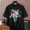 Camiseta de Manga Corta para Hombre 2026, Tendencia de Moda de Verano, Versátil Cuello Redondo Estampada Holgada Casual, Mayoreo