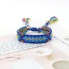 Nueva Pulsera Tejida Colorida Estilo Nepalí Tejida a Mano Pulsera Arcoíris de la Suerte Pulsera de la Amistad Pulsera Tejida para Pareja