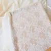 Tela de Cortina Blanca con Adorno de Encaje de Malla Fondo para Fotografía de Bodas Falda para Mesa de Comedor Tela para Ropa