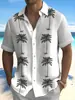 Camisa de Manga Corta con Estampado Digital Estilo Hawaiano para Vacaciones, Nueva Moda Tendencia Europea y Americana para Hombre