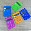 Mini Computadora Colorida Simple, Calculadora Cuadrada Pequeña Multifuncional, Calculadora Precisa para Estudiantes, Portátil y Adecuada como Premio