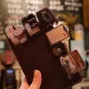 Café Serie Antigua Retro Americana Clip de PP Clip Acrílico Personalizado Clip para Papelería Planificador Almacenamiento de Notas