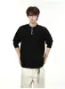 En stock: Colección nueva otoño/invierno 2026, estilo old-money, bordado especial, cuello Henley, suéter de punto pullover