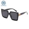 Shake tone lentes de sol polarizados para mujer con degradado bicolor, moda, logo grande, punto 2210