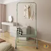 Cabideiro Móvel de Chão Moderno para Uso Doméstico no Quarto, Cabide para Roupas de Dormir e Sujas, Prateleira de Armazenamento para Roupas e Chapéus