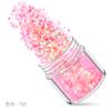 Explosões transfronteiriças conjunto de nail art rosa 12 cores nail art lantejoulas glitter pó lantejoulas gradiente laser pó