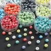 Jingdezhen Accesorios para Joyería DIY Rueda Electrochapada Cuentas de Cerámica Accesorios para Pulseras Pulsera de Cuentas de Ábaco Coloridas Material