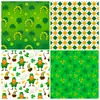 12 Folhas/Pacote St. Base de Chapéu de São Patrício Papel Cruzamento Novo Produto Dia da Irlanda Material de Decoração para Caderno Papel
