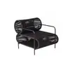 Silla Sofá Trenzada con Cuerda para Exteriores, Invernadero, Jardín, Bienes Raíces al Aire Libre, Juego de Tres Piezas de Silla Trenzada con Cuerda, Muebles Combinables, Arte de Ratán
