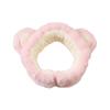 Diadema de oso de fresa linda de celebridad de internet para niñas, máscara de maquillaje, lavado facial, banda para el cabello, diadema de copa alta para el cráneo, accesorios para el cabello