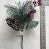 Acessórios de decoração de Natal e Ano Novo personalizados de fábrica acessórios para casamento casamento diy flores de Natal tridimensionais frutas vermelhas