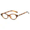 Nuevas Gafas Ovaladas Estilo Coreano 2025 con Montura Negra Ojo de Gato para Mujer, Disponibles con Lentes Graduados o Sin Graduar, la Montura Hace que el Rostro Parezca Más Pequeño