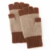 Luvas de Tricô 100% Caxemira Pura Meio Dedo Outono e Inverno Novas à Prova de Frio Estilo Japonês Luvas Quentes para Escrever para Estudantes