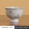 Taza de Boca Xiao Zhu Hua Pintada a Mano Mesa de Hielo Taza Maestra para el Hogar Taza Individual para Mujer Pie Alto Color Bajo Cubierta Taza de Té de Cerámica Simple